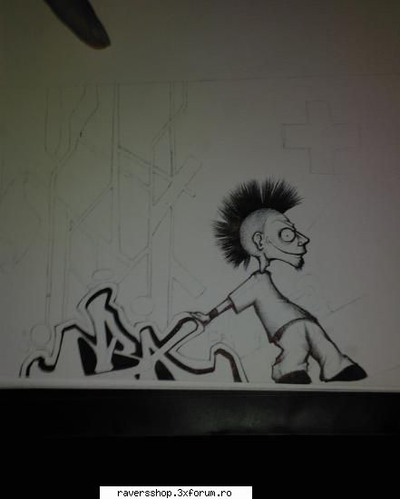 graffiti asta termin ...shi mai frecatzi cap fac foaie ...dak convine datzi bani can'uri shi fac shi