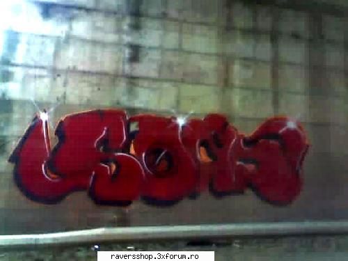 graffiti derbedeu las vezi pun ceva ramas numai pata din dusmanii vopsea calitate proasta...