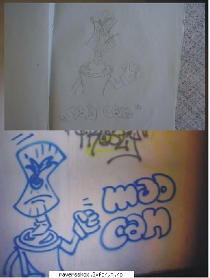 stikere schite ... printrele primele kestii perete.. wall and sketch
