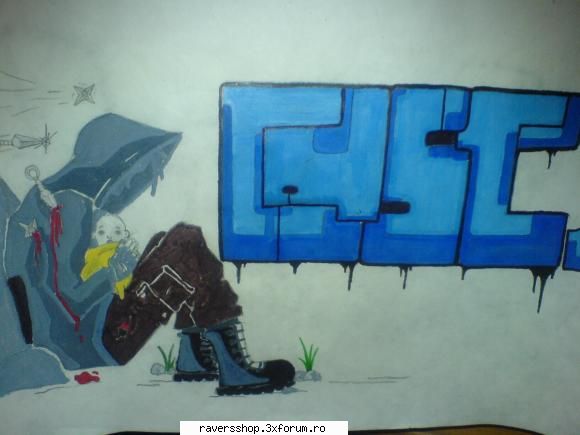 graffiti trebuia scrie escape dar mi-a incaput shi scris doar esc.